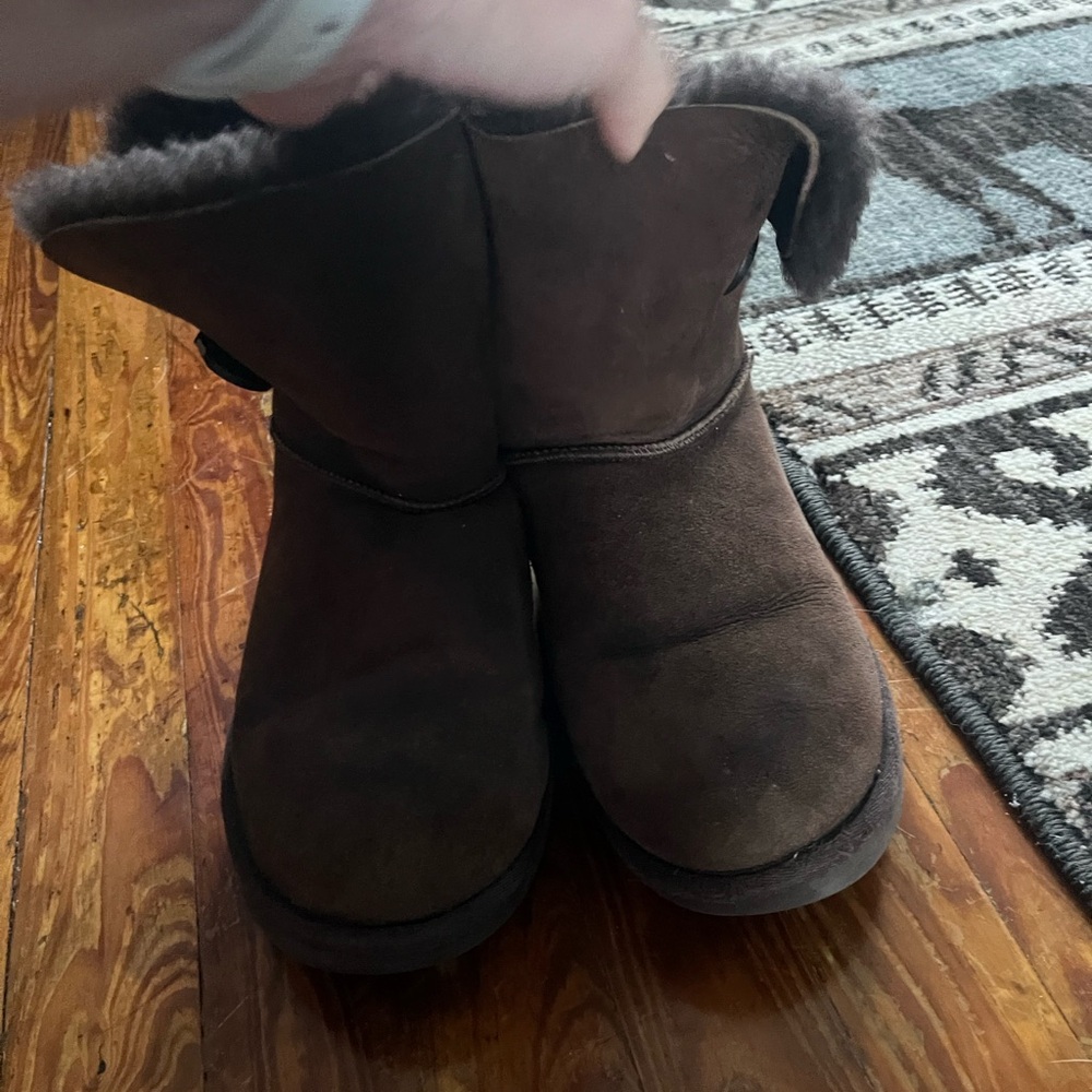 UGG Dark Brown Shearling Boots